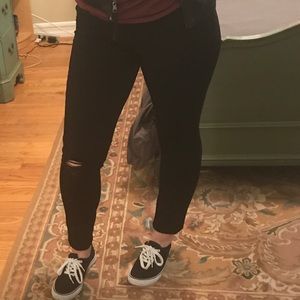 Paige denim co distressed “verdugo” ankle jeans